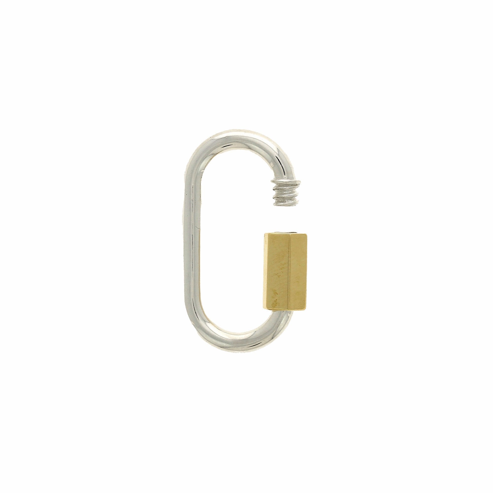 Silver Regular Lock with Yellow Gold Closure
