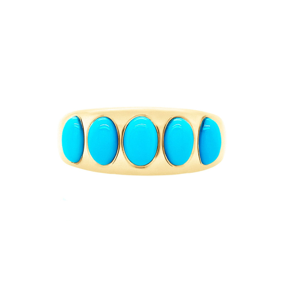 Turquoise Oval Nomad Ring