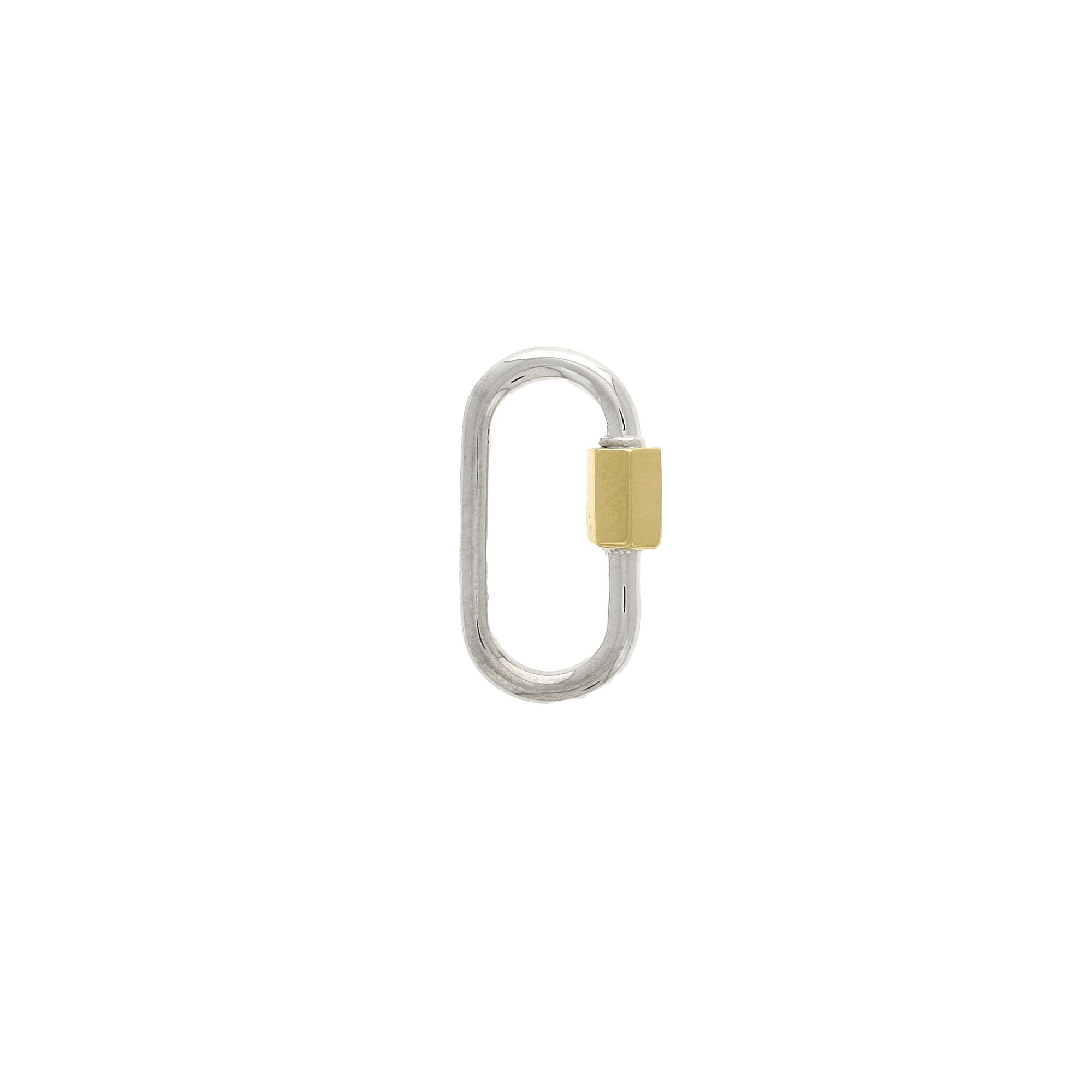 White Gold Medium Lock with Yellow Gold Closure